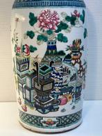 Pot - Mooi groot vaas fencai Chinees uit de Qing-dynastie. -, Antiek en Kunst