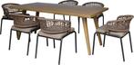 MaxxGarden Estrella Diningset - Tuinset - 6 Personen Venetie, Tuin en Terras, Verzenden, Nieuw