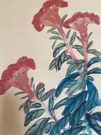 EEN CHINEES BLOEMENSCHILDERIJ, INKT EN KLEUR OP PAPIER,