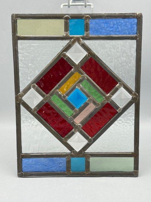 Glas-in-loodraam - Schitterende glas en lood paneel -, Antiek en Kunst, Curiosa en Brocante