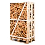 Hele pallet ovengedroogd gekloofd elzen haardhout 25cm, Minder dan 3 m³, Ophalen of Verzenden, Overige houtsoorten, Blokken