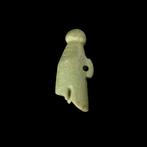 Oude Egypte, late periode Faience Witte Kroon Amulet