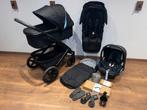 Joolz Geo3 Brilliant Black DUO Kinderwagen Complete Set, Ophalen, Zo goed als nieuw, Combiwagen, Verstelbare duwstang