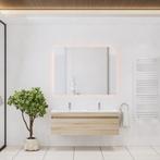 Badkamermeubelset Gliss Design Anelius 140cm Grey Oak (Keuze, Ophalen of Verzenden, Nieuw, Bad
