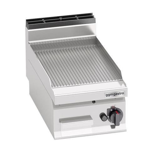 GGM Gastro | Gas grillplaat - 6,9 kW - Gegroefd | GGB473MG |, Witgoed en Apparatuur, Grillplaten, Nieuw, Verzenden