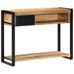 vidaXL Wandtafel 100x35x75 cm massief ruw mangohout, Huis en Inrichting, Tafels | Salontafels, Verzenden, Nieuw, Overige houtsoorten