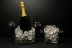 Seau a glaçon et - Champagne koeler (2) - Kristal, Glas