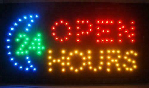 LED bord ' OPEN '  24 hours, Witgoed en Apparatuur, Overige Witgoed en Apparatuur, Verzenden