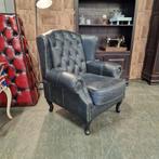 Chesterfield Lord Armchair - Vintage Grijs, Ophalen of Verzenden, Zo goed als nieuw, Leer, Chesterfield