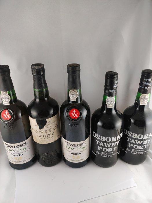 Taylors Chip Dry (x2), Fonsecas White & Osborne Tawny (x2), Verzamelen, Wijnen