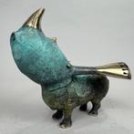 De Zet - sculptuur, The rhino (bronze) - 23 cm - Brons -