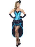 Blauwe Burlesque danseres kostuum, Kleding | Dames, Carnavalskleding en Feestkleding, Ophalen of Verzenden, Nieuw