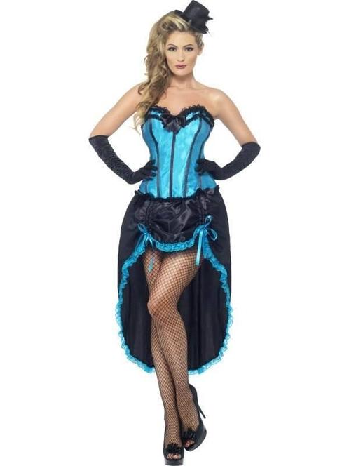 Blauwe Burlesque danseres kostuum, Kleding | Dames, Carnavalskleding en Feestkleding, Nieuw, Ophalen of Verzenden