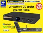 Receiver met digitale radio en CD speler wifi USB Nieuw, Audio, Tv en Foto, Versterkers en Receivers, Ophalen, Nieuw, Stereo, 120 watt of meer