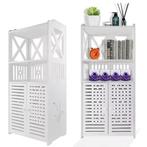 Hoek Badkamerkast 155 cm – Wit Opbergmeubel met 6 Planken, Huis en Inrichting, Verzenden, Nieuw