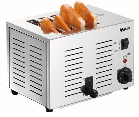 Bartscher Toaster | RVS | 4 sleuven, Zakelijke goederen, Horeca | Keukenapparatuur, Verzenden