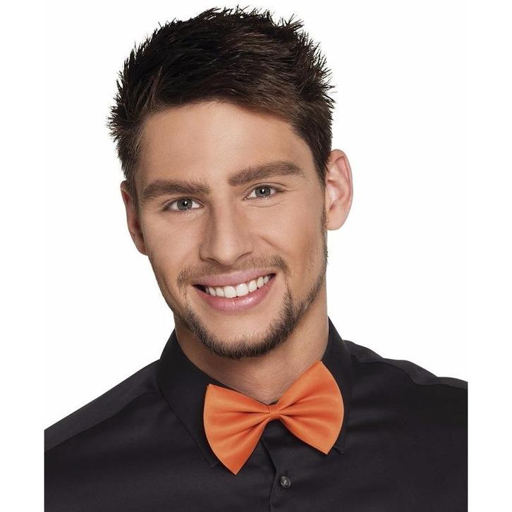 Oranje verkleed vlinderstrikje 11 cm voor dames/heren - St.., Hobby en Vrije tijd, Feestartikelen, Ophalen of Verzenden