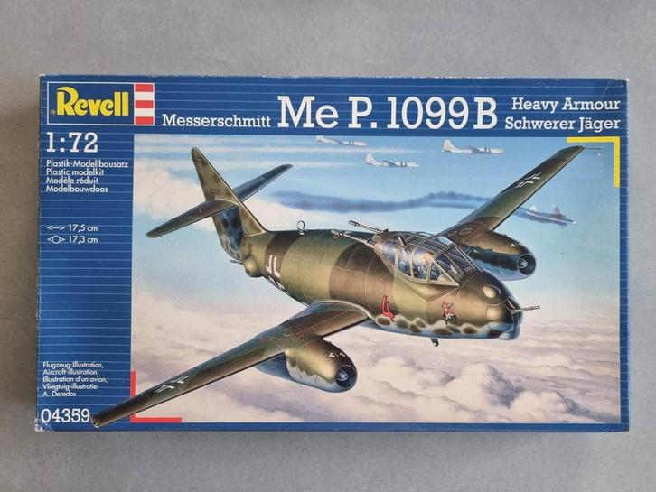 Revell 04359 Messerschmitt P 1099 B/I Heavy Armor 1:72, Hobby en Vrije tijd, Modelbouw | Vliegtuigen en Helikopters, Revell, Verzenden