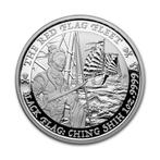 Tuvalu. 1 Dollar 2021 1oz $1 Australian Silver Black Flag