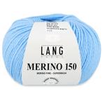 Lang Yarns Merino 150 - 20 lichtblauw - Merinowol Garen, Hobby en Vrije tijd, Breien en Haken, Ophalen of Verzenden, Nieuw