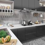 vidaXL Meubelfolie zelfklevend 500x90 cm PVC zwart, Verzenden, Nieuw, Zwart