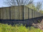 Hout beton schutting | 21 planks tuinscherm | incl plaatsen, Nieuw, Hout, 1 tot 2 meter