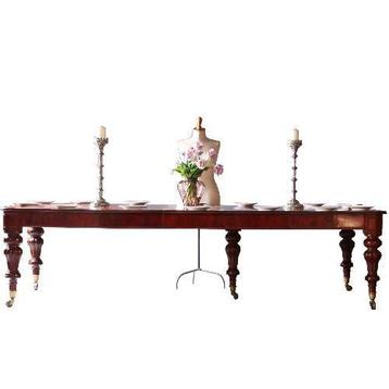 Smetteloze Lange tafel wind out table met slinger ca 1850  t beschikbaar voor biedingen