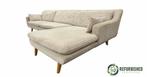 4-zits hoekbank beige ribstof | Comfort & stijl, Huis en Inrichting, 250 tot 300 cm, Gebruikt, Hoekbank, Vierpersoons of meer