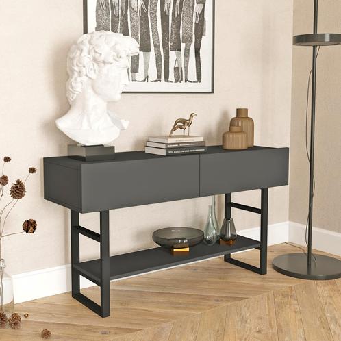 [en.casa] Console tafel sidetable Lappeenranta 139x43x76cm a, Huis en Inrichting, Tafels | Sidetables, Nieuw, Verzenden