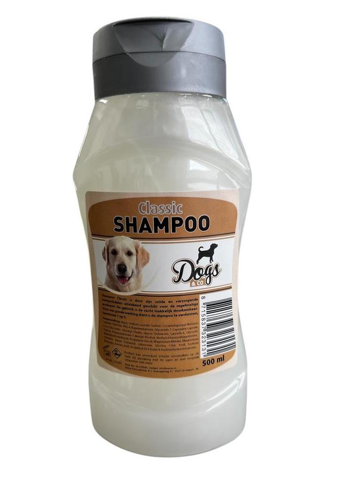 Hondenshampoo classic shampoo 500 ml (Vachtverzorging), Dieren en Toebehoren, Honden-accessoires, Nieuw, Ophalen of Verzenden