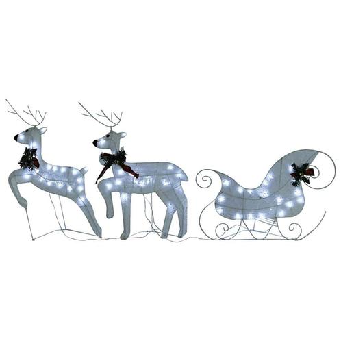 60 LED Kerst Rendieren Slee - Wit | OP=OP | Profiteer Nu!, Diversen, Kerst, Nieuw, Ophalen of Verzenden