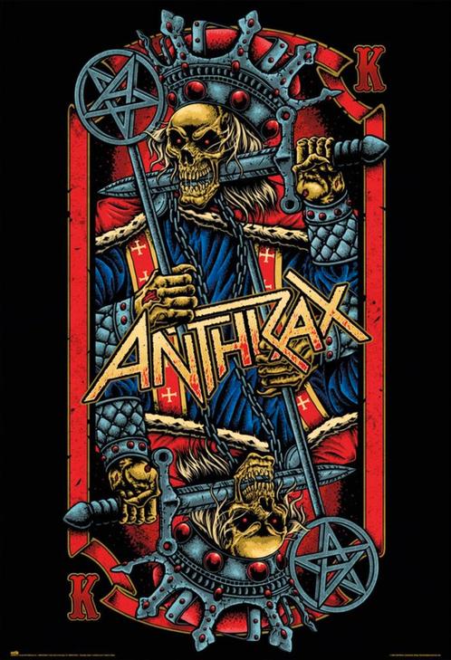 Poster Anthrax Evil Kings 61x91,5cm, Verzamelen, Posters, Nieuw, A1 t/m A3, Verzenden