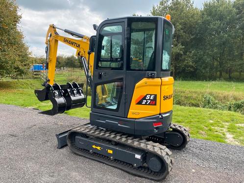 Shantui minigraver Yanmar diesel compact 2.7 ton mini graver, Zakelijke goederen, Machines en Bouw | Kranen en Graafmachines