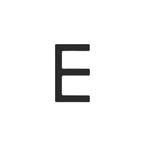 Huisletter E 100mm zwart, Doe-het-zelf en Verbouw, Hang- en Sluitwerk, Ophalen of Verzenden, Nieuw, Rvs, Overige typen