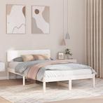 vidaXL Bedframe met hoofdeinde Wit 120 x 190 cm, Verzenden, Nieuw