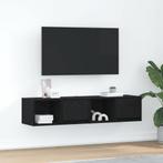 vidaXL Tv-kasten 60x31x25,5 cm spaanplaat zwart eikenkleurig, Verzenden, Nieuw, Overige houtsoorten
