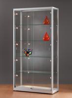 Luxe vitrinekast aluminium 100 cm met schuifdeuren, Nieuw in verpakking