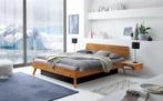 Waterbed Ancona massief eiken wild 90x200, Verzenden, Nieuw, Tweepersoons, Gestabiliseerd