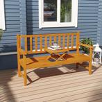 TRUUSK Tuinbank 3-zits Bank Tafel Armleuning Houten Bank Tot, Tuin en Terras, Tuinbanken, Verzenden, Nieuw