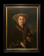Austrian School (XVIII) - Portrait of a Lady in traditional, Antiek en Kunst, Kunst | Schilderijen | Klassiek