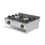 GGM Gastro | Gasfornuis - 17,3 kW - 2-pits | GHTE2 | GHTE2, Verzenden