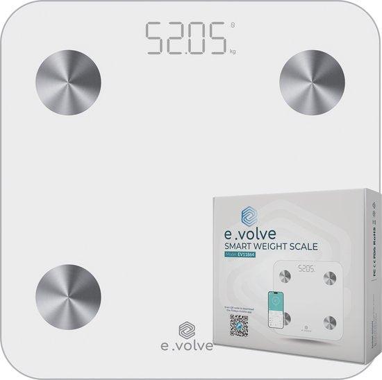 2dekans | e.volve Weegschaal Personenweegschaal Digitaal -, Witgoed en Apparatuur, Weegschalen, Zo goed als nieuw, Ophalen of Verzenden