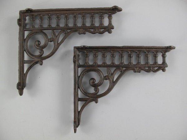 Wandplank beugel (2) - Gietijzer, Antiek en Kunst, Curiosa en Brocante