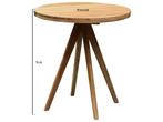 Cairo dining tuintafel 70 cm rond teakhout, Tuin en Terras, Tuintafels, Ophalen of Verzenden, Nieuw, Teakhout
