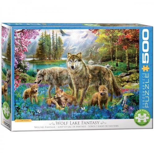 Wolf Lake Fantasy Puzzel (500 XL stukjes) | Eurographics -, Hobby en Vrije tijd, Denksport en Puzzels, Nieuw, Verzenden