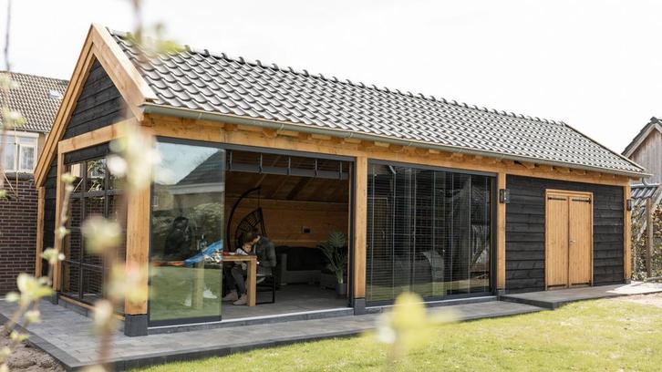 Drentse kapschuur met schuur 1200×450cm type Dennis, Tuin en Terras, Tuinhuizen, Ophalen of Verzenden