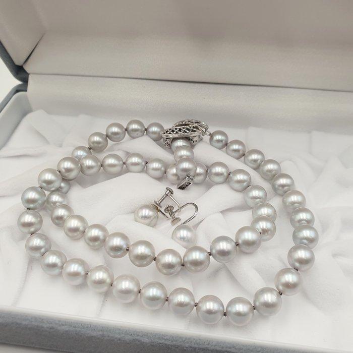 Zonder Minimumprijs - Halsketting Zilver Parel - K14 WG, Sieraden, Tassen en Uiterlijk, Kettingen