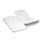 Cinderella Weekend topper hoeslaken dubbele split katoen whi, Nieuw