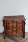Small commode - Brons (gepatineerd), Hout, Walnoot - 19e