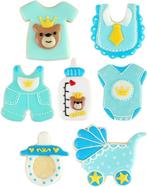 Set met 7 roestvrij stalen koekjesvormen met baby thema, Verzenden, Nieuw, Taarten of Cupcakes, Bakvorm